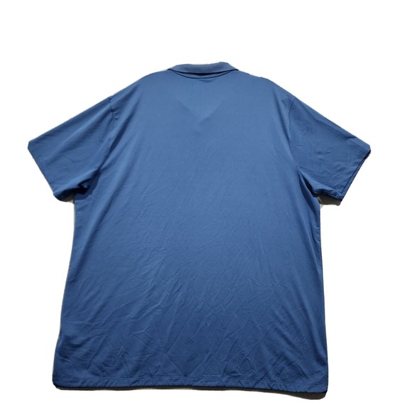 Nike Polo Shirt Mens XL Blue Solid Nike Dri-Fit Standard Fit Short Sleeve - Picture 12 of 16